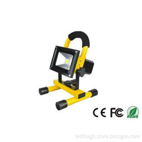 High Power 20w Rechargeable LED Flood Light IP65 COB With L